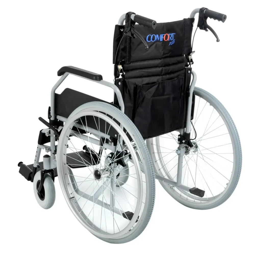 Comfort Plus DM-321 40 cm Hafif Alüminyum Özellikli Tekerlekli Sandalye - Görsel 3