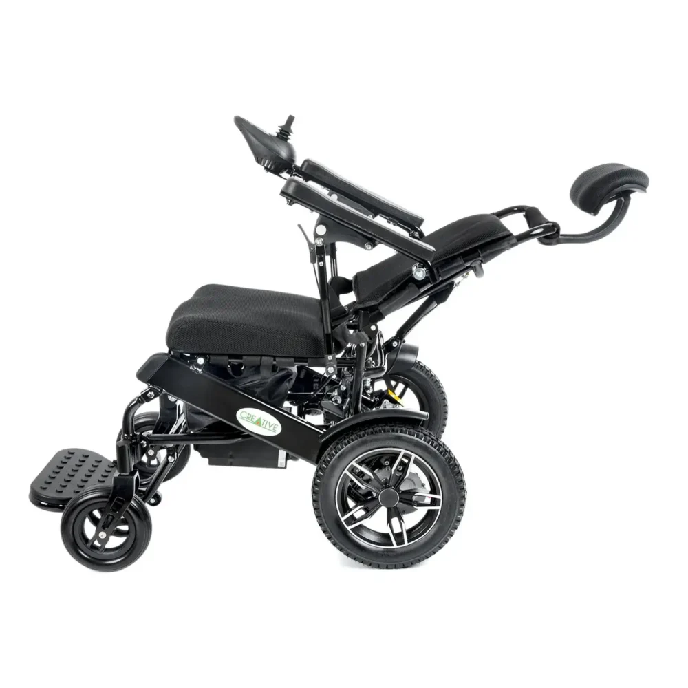 Creative CR-6012 Lüx Sırt Yatar Akülü Tekerlekli Sandalye - Görsel 3