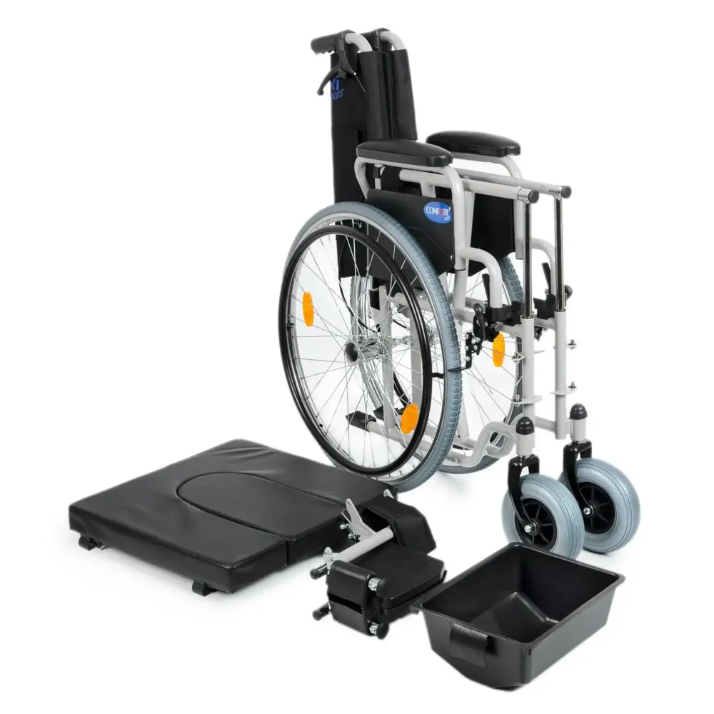 Comfort Plus DM-550 50 cm Tuvalet WC Özellikli Tekerlekli Sandalye - Görsel 7