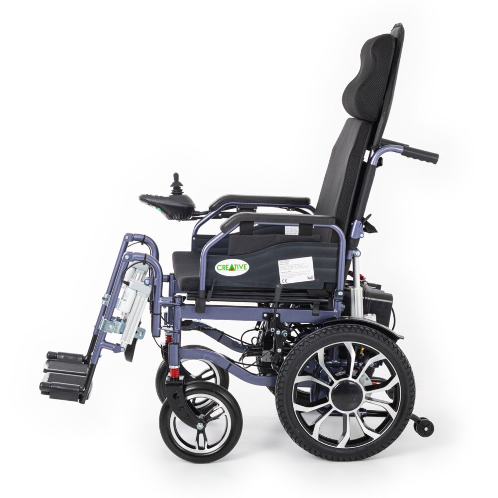 Creative CR-8012 Akülü Tekerlekli Sandalye Özellikli Motorlu Sırt Yatar ve Motorlu Ayak Kalkar - Görsel 2