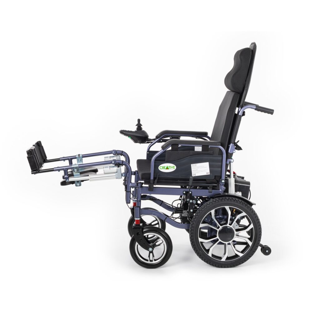 Creative CR-8012 Akülü Tekerlekli Sandalye Özellikli Motorlu Sırt Yatar ve Motorlu Ayak Kalkar - Görsel 3