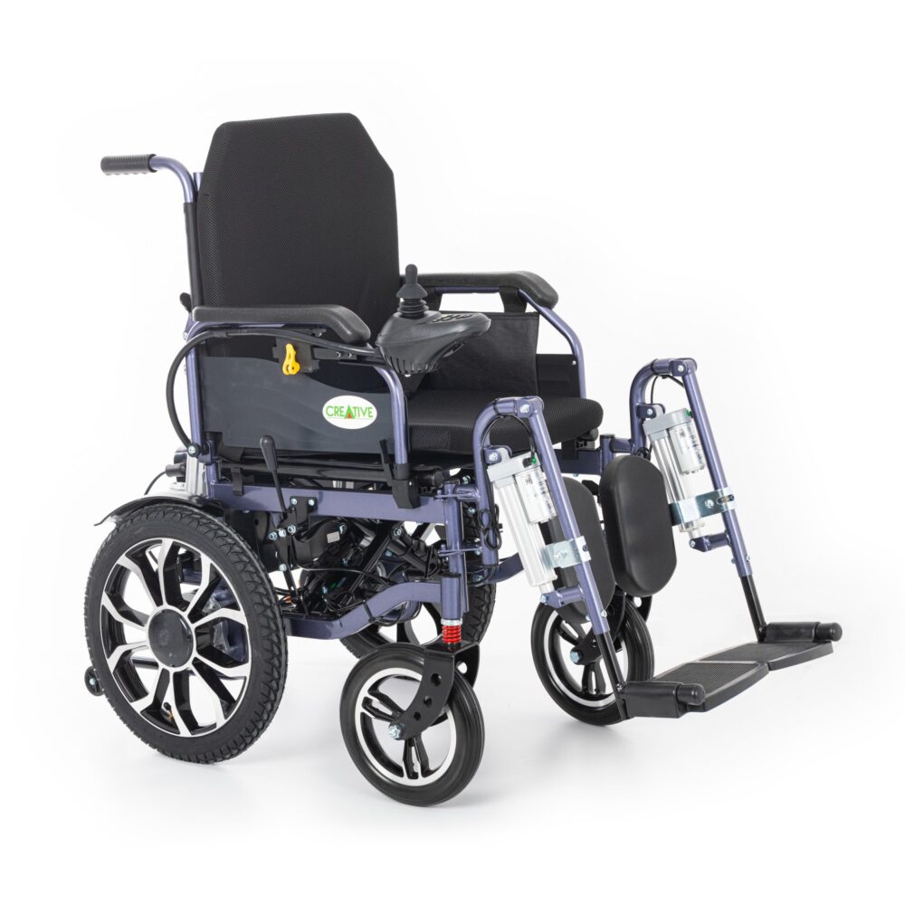 Creative CR-8012 Akülü Tekerlekli Sandalye Özellikli Motorlu Sırt Yatar ve Motorlu Ayak Kalkar - Görsel 5