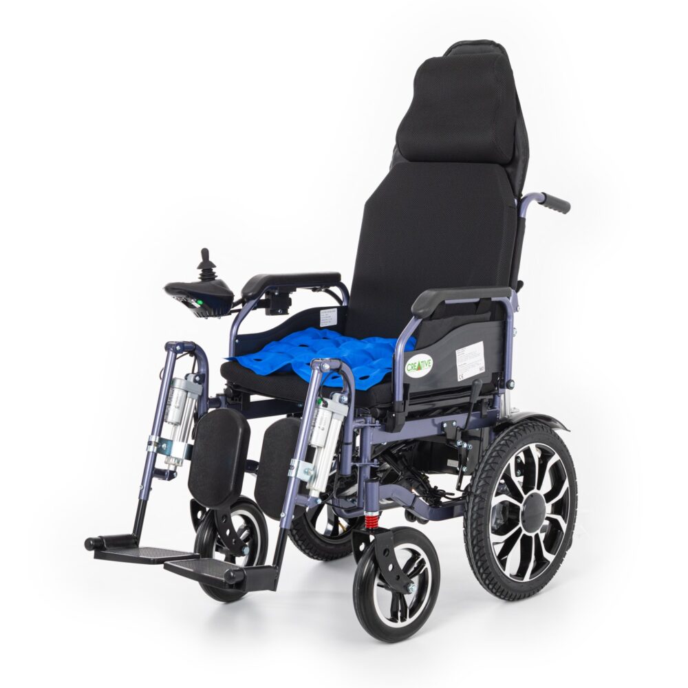 Creative CR-8012 Akülü Tekerlekli Sandalye Özellikli Motorlu Sırt Yatar ve Motorlu Ayak Kalkar - Görsel 7