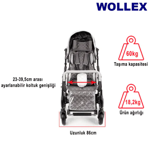 Wollex 8001-16 Trio Engelli Çocuk Puseti