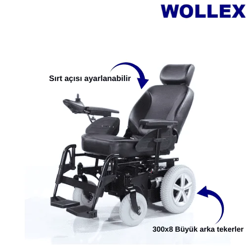 Wollex B-500 Akülü Tekerlekli Sandalye
