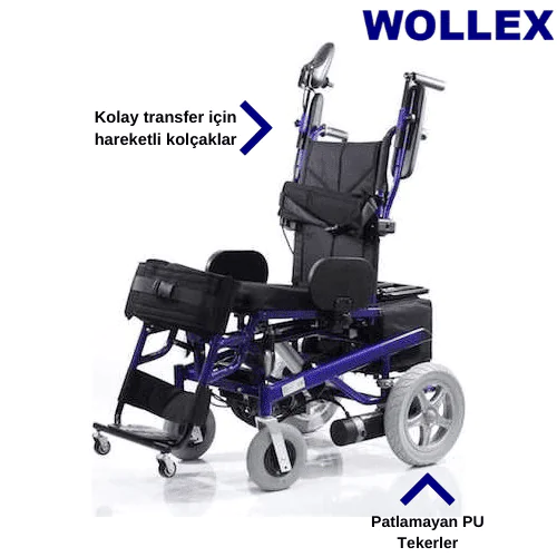 Wollex W129 Akülü Tekerlekli Sandalye